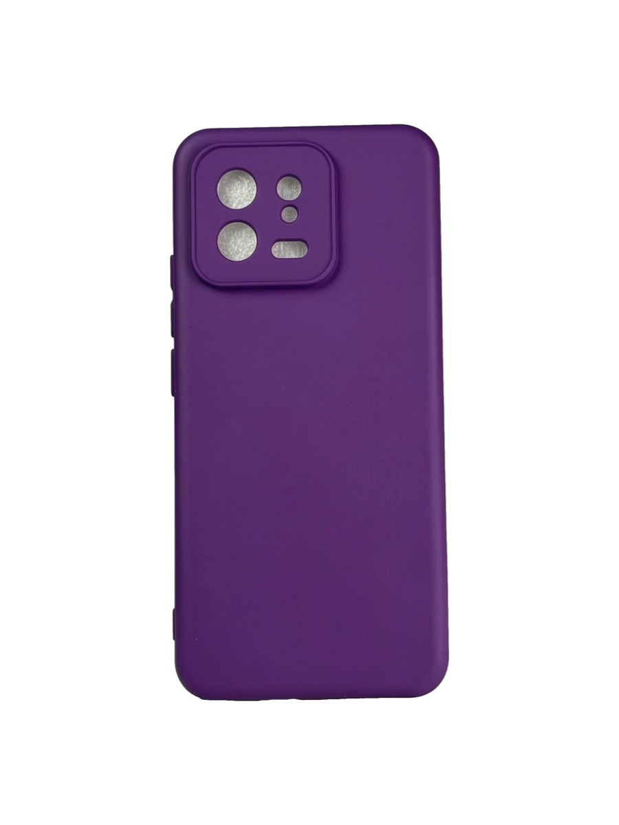 Плотный силиконовый чехол Soft-touch для Xiaomi 13 фиолетовый Плотный силиконовый чехол Soft-touch для Xiaomi 13 фиолетовый — изображение 1