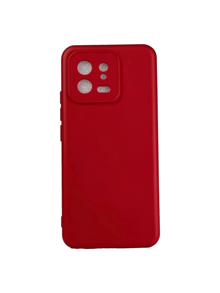 Плотный силиконовый чехол Soft-touch для Xiaomi 13 красный Плотный силиконовый чехол Soft-touch для Xiaomi 13 красный — изображение 1