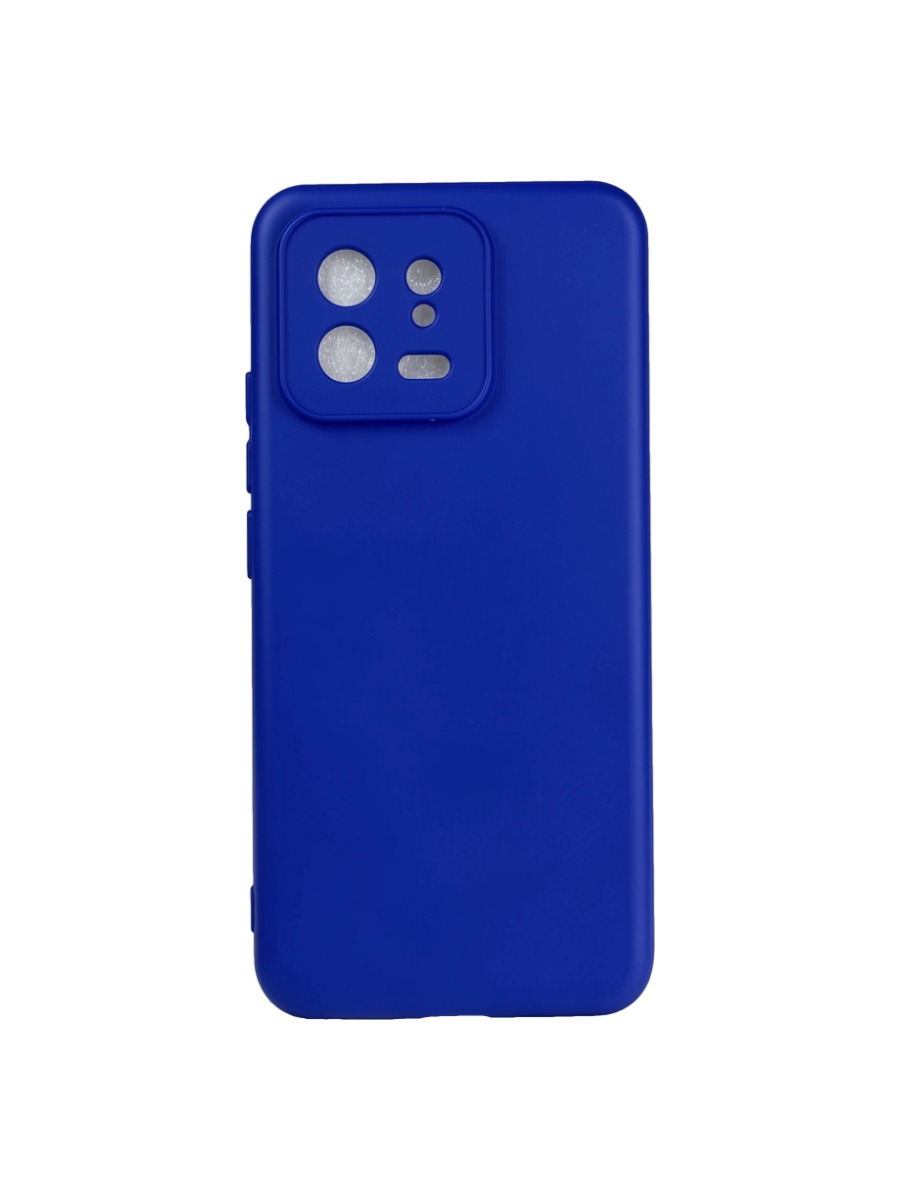 Плотный силиконовый чехол Soft-touch для Xiaomi 13 синий Плотный силиконовый чехол Soft-touch для Xiaomi 13 синий — изображение 1
