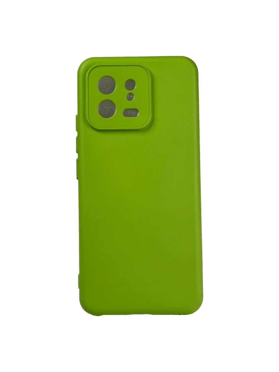 Плотный силиконовый чехол Soft-touch для Xiaomi 13 зеленый Плотный силиконовый чехол Soft-touch для Xiaomi 13 зеленый — изображение 1