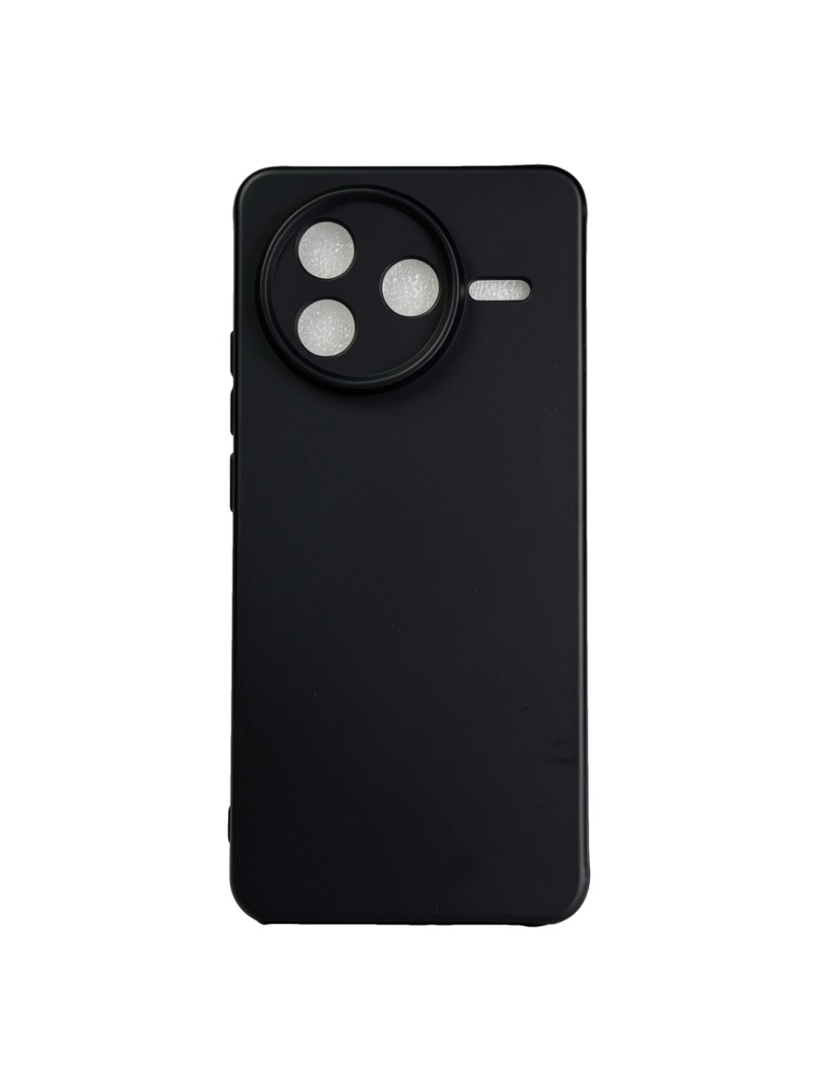 Плотный силиконовый чехол Soft-touch для Xiaomi Poco F7 Pro черный Плотный силиконовый чехол Soft-touch для Xiaomi Poco F7 Pro черный — изображение 1