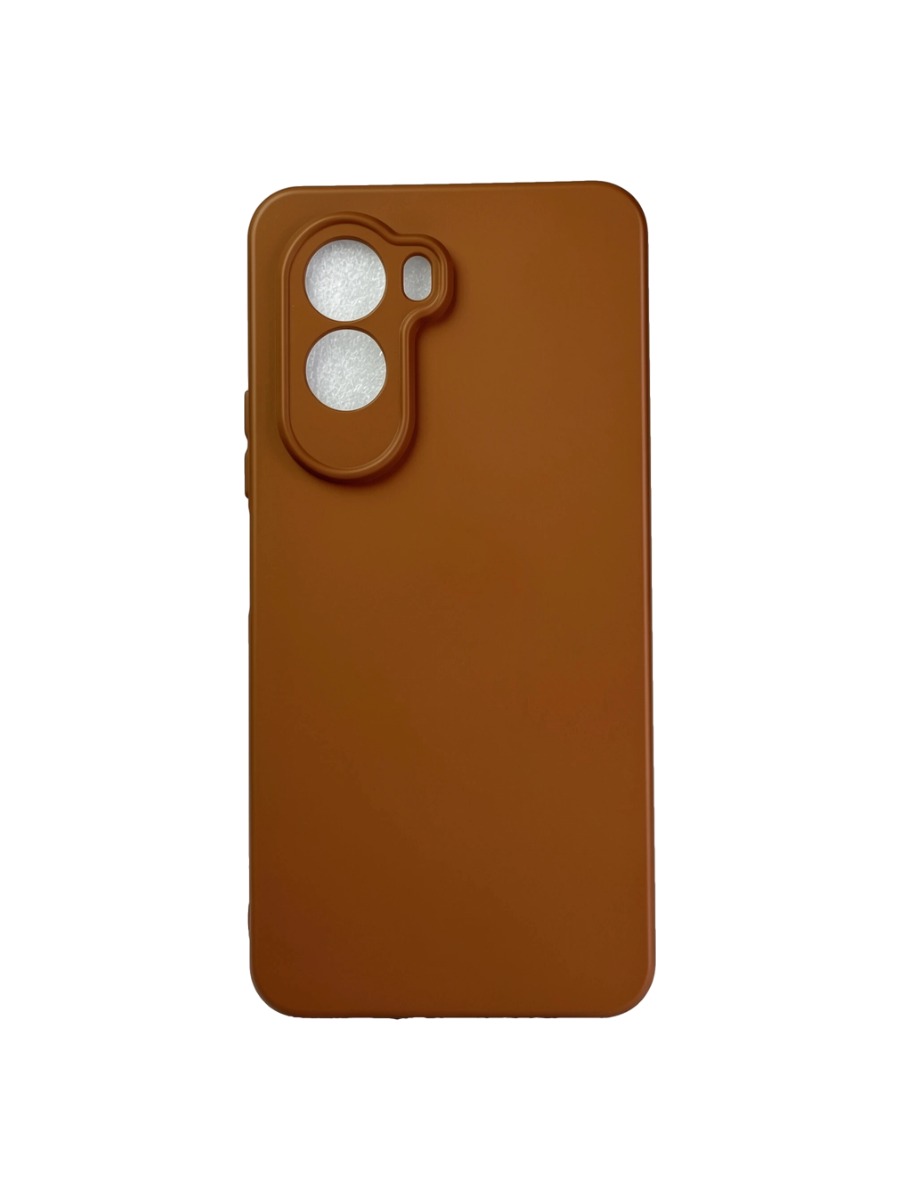 Плотный силиконовый чехол Soft-touch для Xiaomi Poco M7 коричневый Плотный силиконовый чехол Soft-touch для Xiaomi Poco M7 коричневый — изображение 1