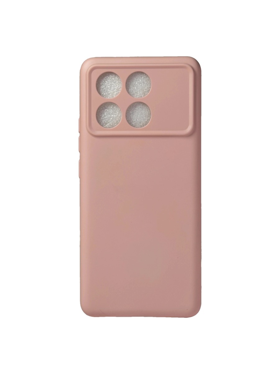 Плотный силиконовый чехол Soft-touch для Xiaomi Poco X6 Pro нежно-розовый Плотный силиконовый чехол Soft-touch для Xiaomi Poco X6 Pro нежно-розовый — изображение 1