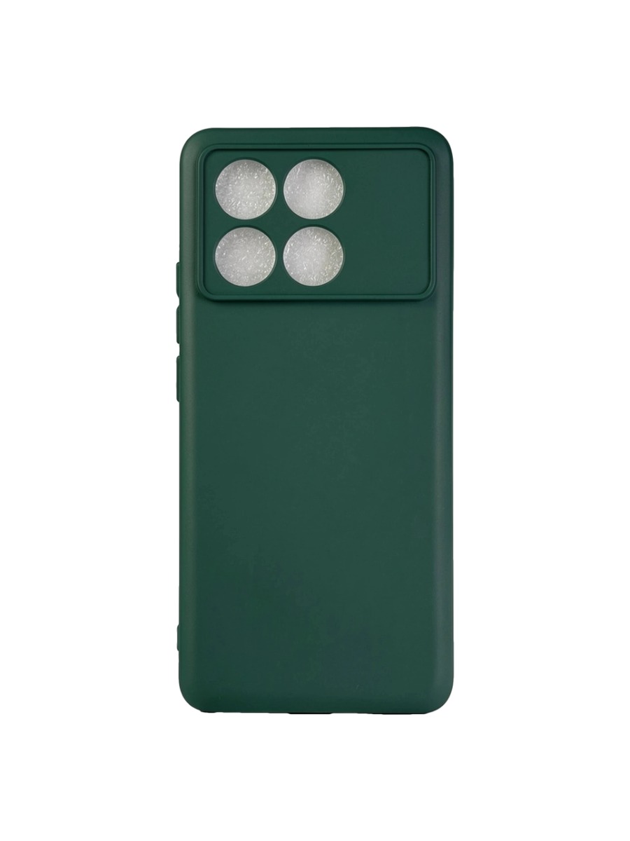Плотный силиконовый чехол Soft-touch для Xiaomi Poco X6 Pro темно-зеленый Плотный силиконовый чехол Soft-touch для Xiaomi Poco X6 Pro темно-зеленый — изображение 1