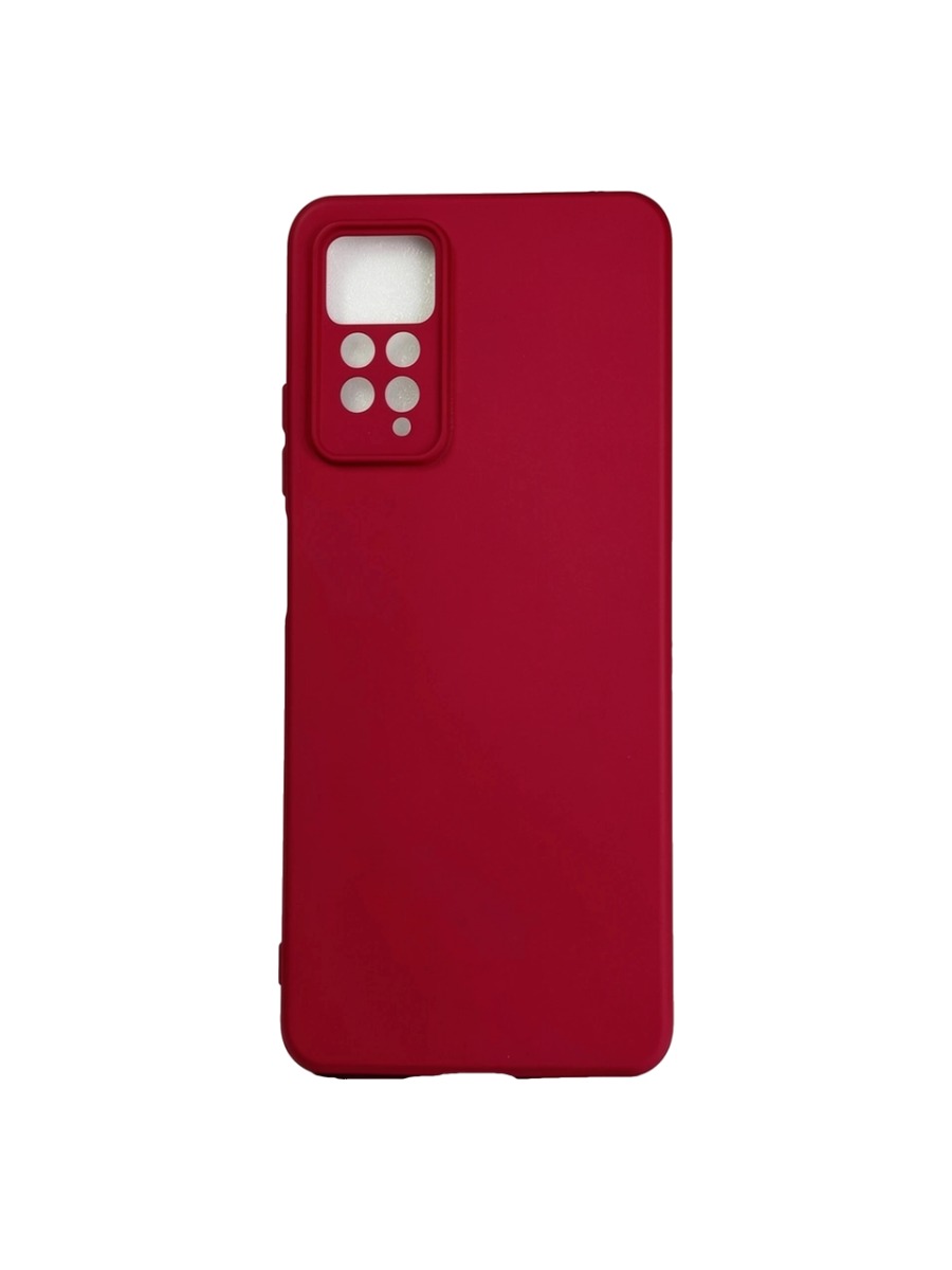Плотный силиконовый чехол Soft-touch для Xiaomi Redmi Note 11 малиновый Плотный силиконовый чехол Soft-touch для Xiaomi Redmi Note 11 малиновый — изображение 1