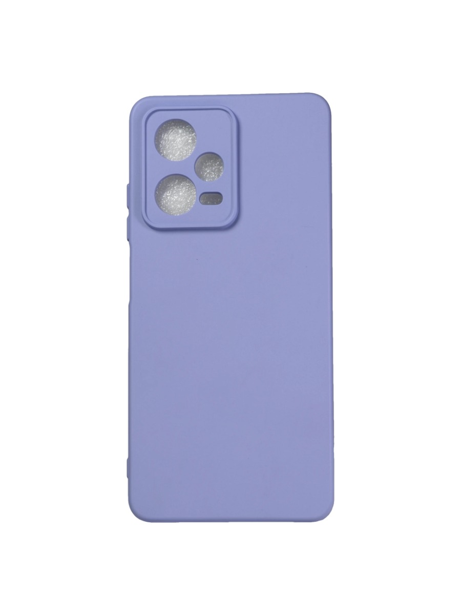 Плотный силиконовый чехол Soft-touch для Xiaomi Redmi Note 12 Pro светло-сиреневый Плотный силиконовый чехол Soft-touch для Xiaomi Redmi Note 12 Pro светло-сиреневый — изображение 1