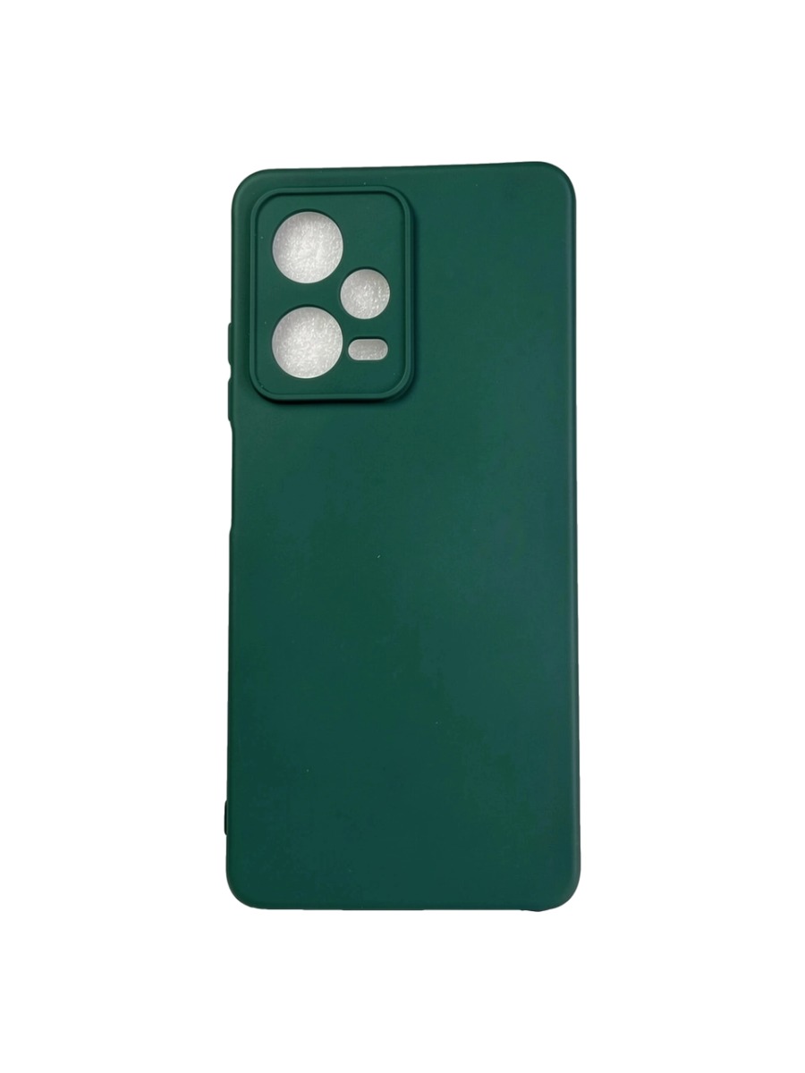 Плотный силиконовый чехол Soft-touch для Xiaomi Redmi Note 12 Pro темно-зеленый Плотный силиконовый чехол Soft-touch для Xiaomi Redmi Note 12 Pro темно-зеленый — изображение 1