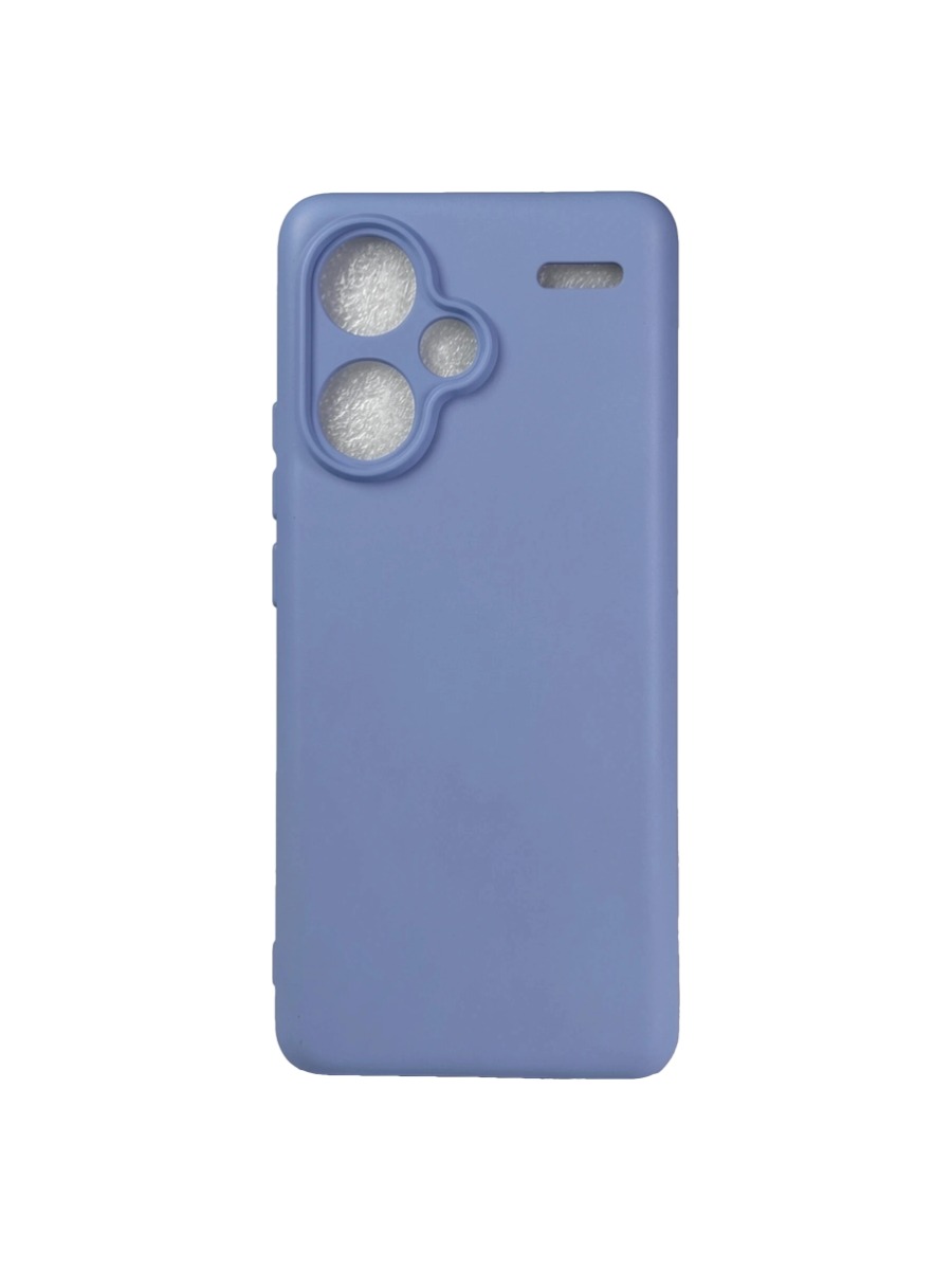 Плотный силиконовый чехол Soft-touch для Xiaomi Redmi Note 13 Pro Plus светло-голубой Плотный силиконовый чехол Soft-touch для Xiaomi Redmi Note 13 Pro Plus светло-голубой — изображение 1