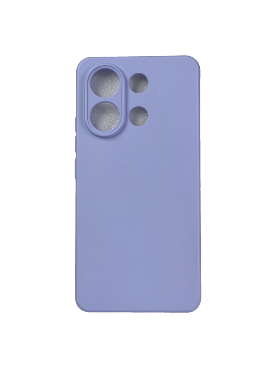 Плотный силиконовый чехол Soft-touch для Xiaomi Redmi Note 13 светло-сиреневый Плотный силиконовый чехол Soft-touch для Xiaomi Redmi Note 13 светло-сиреневый — изображение 1