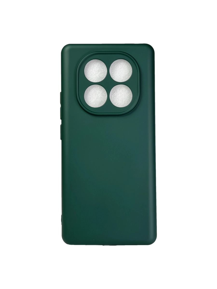 Плотный силиконовый чехол Soft-touch для Xiaomi Redmi Note 14 Pro (4G) хаки Плотный силиконовый чехол Soft-touch для Xiaomi Redmi Note 14 Pro (4G) хаки — изображение 1