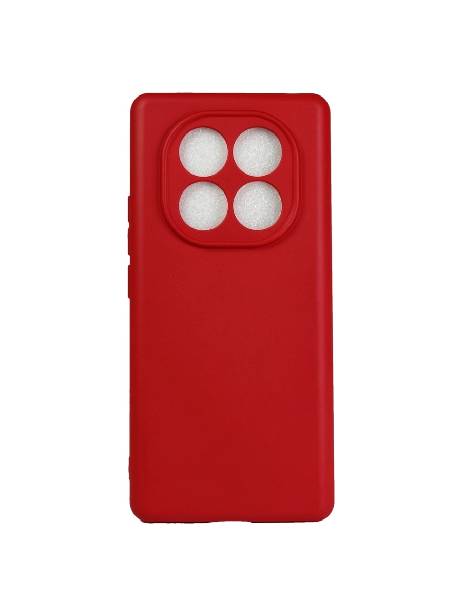 Плотный силиконовый чехол Soft-touch для Xiaomi Redmi Note 14 Pro (4G) красный Плотный силиконовый чехол Soft-touch для Xiaomi Redmi Note 14 Pro (4G) красный — изображение 1