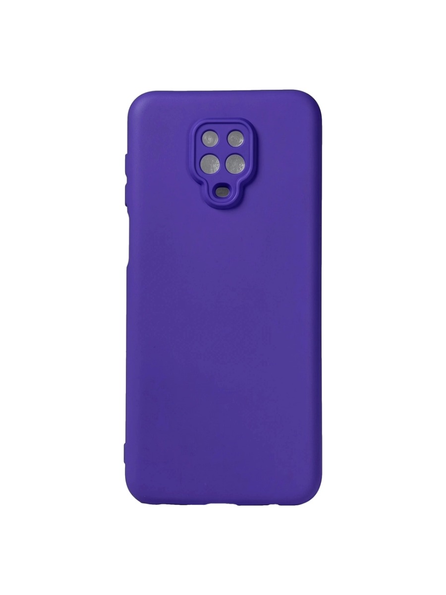 Плотный силиконовый чехол Soft-touch для Xiaomi Redmi Note 9 Pro:9S фиолетовый Плотный силиконовый чехол Soft-touch для Xiaomi Redmi Note 9 Pro/9S фиолетовый — изображение 1