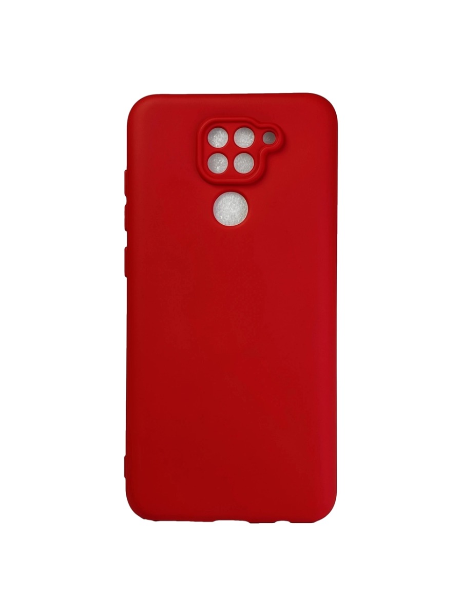 Плотный силиконовый чехол Soft-touch для Xiaomi Redmi Note 9 красный Плотный силиконовый чехол Soft-touch для Xiaomi Redmi Note 9 красный — изображение 1