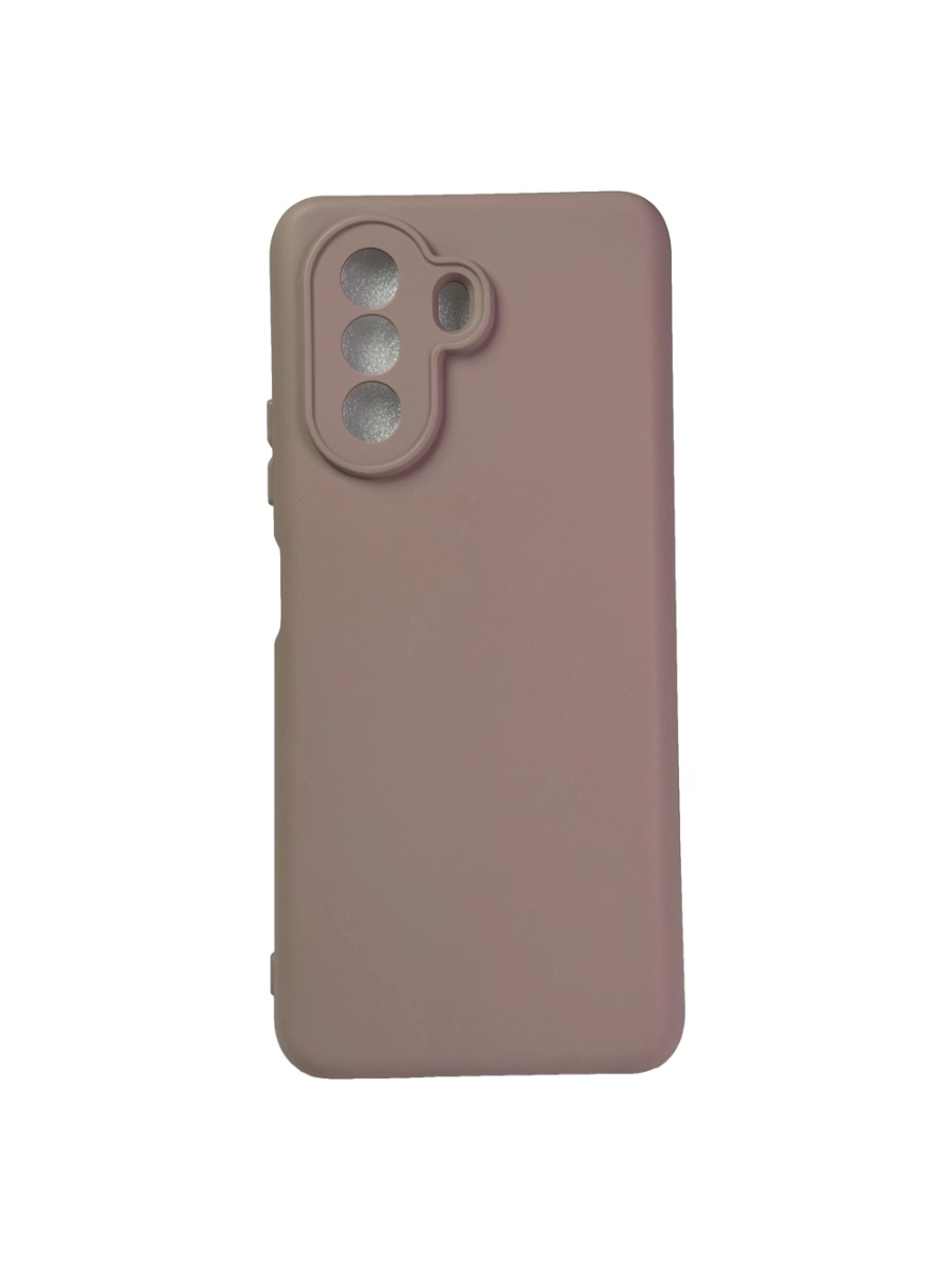 Плотный силиконовый чехол Soft-touch для Huawei Nova Y70 бежевый Плотный силиконовый чехол Soft-touch для Huawei Nova Y70 бежевый — изображение 1