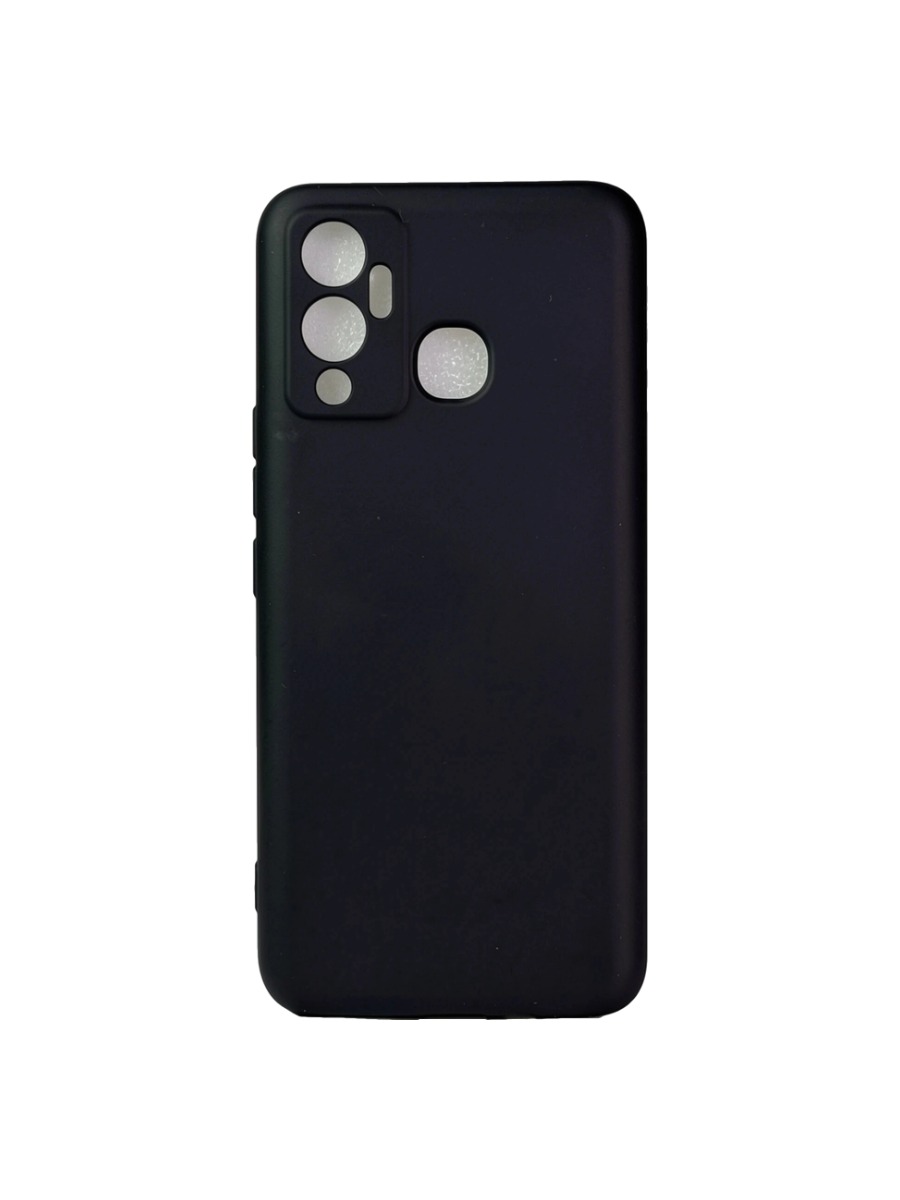 Плотный силиконовый чехол Soft-touch для Infinix Hot 12 Play черный Плотный силиконовый чехол Soft-touch для Infinix Hot 12 Play черный — изображение 1