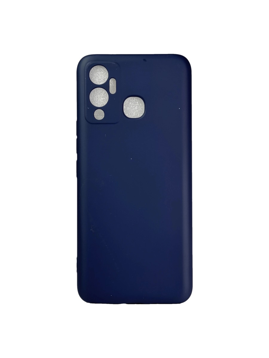 Плотный силиконовый чехол Soft-touch для Infinix Hot 12 Play темно-синий Плотный силиконовый чехол Soft-touch для Infinix Hot 12 Play темно-синий — изображение 1
