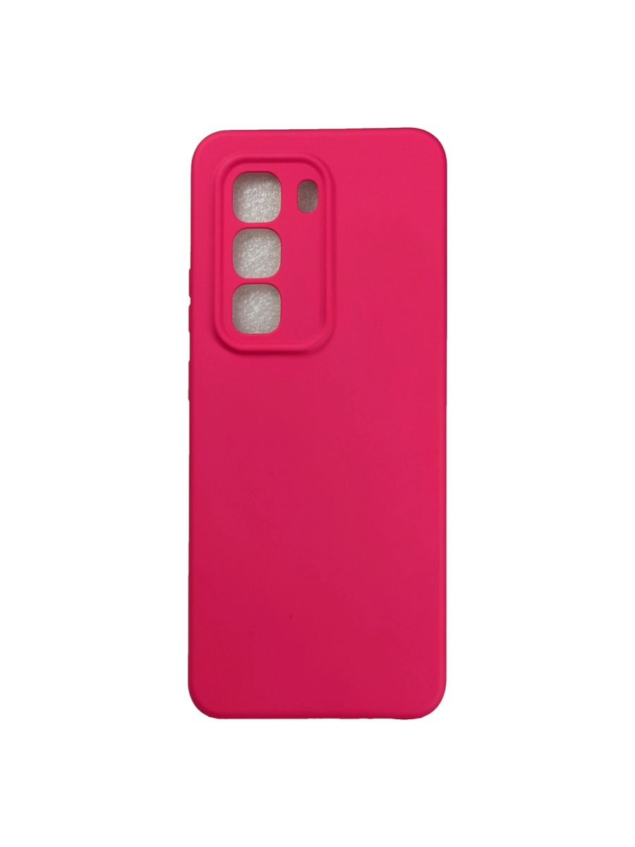 Плотный силиконовый чехол Soft-touch для Infinix Hot 50 ярко-розовый Плотный силиконовый чехол Soft-touch для Infinix Hot 50 ярко-розовый — изображение 1
