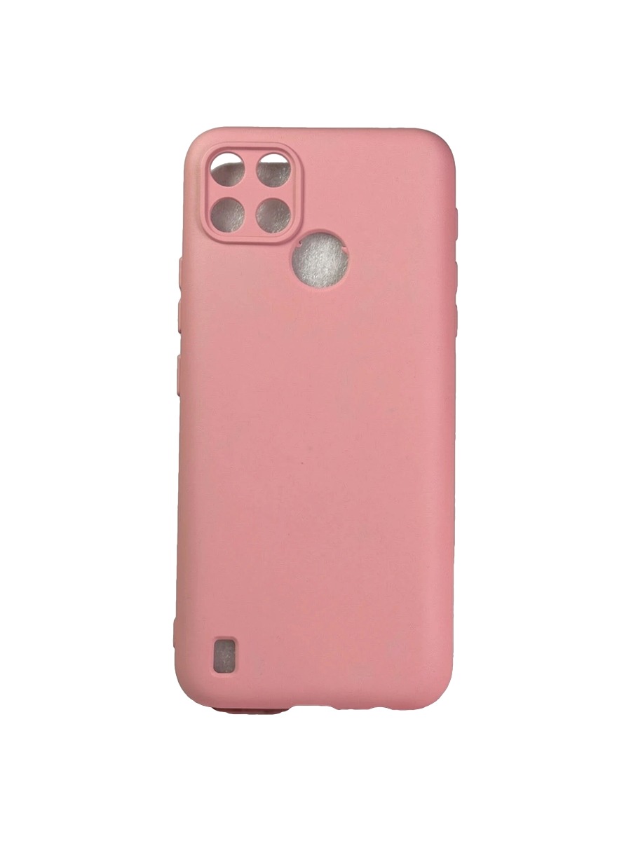 Плотный силиконовый чехол Soft-touch для Realme C21Y нежно-розовый Плотный силиконовый чехол Soft-touch для Realme C21Y нежно-розовый — изображение 1
