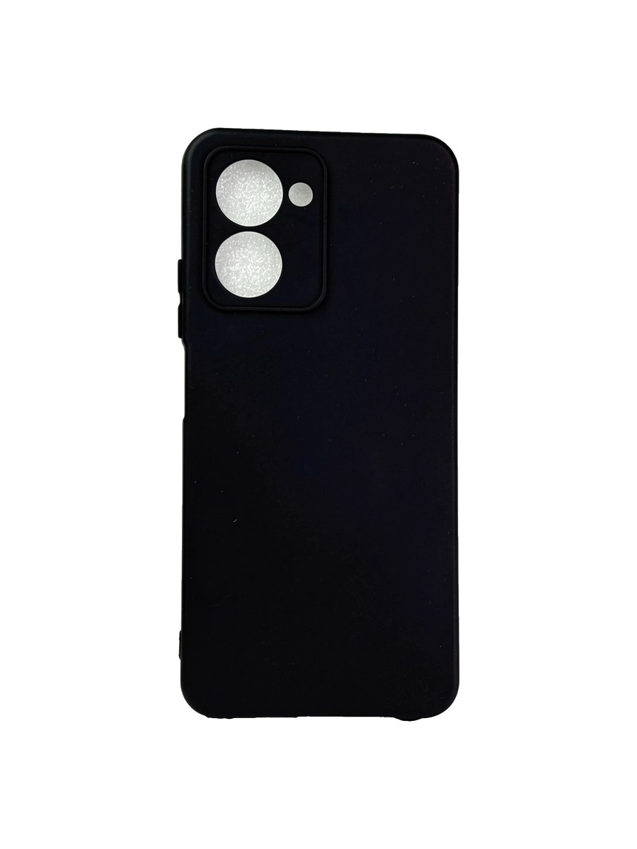 Плотный силиконовый чехол Soft-touch для Realme C33 черный Плотный силиконовый чехол Soft-touch для Realme C33 черный — изображение 1