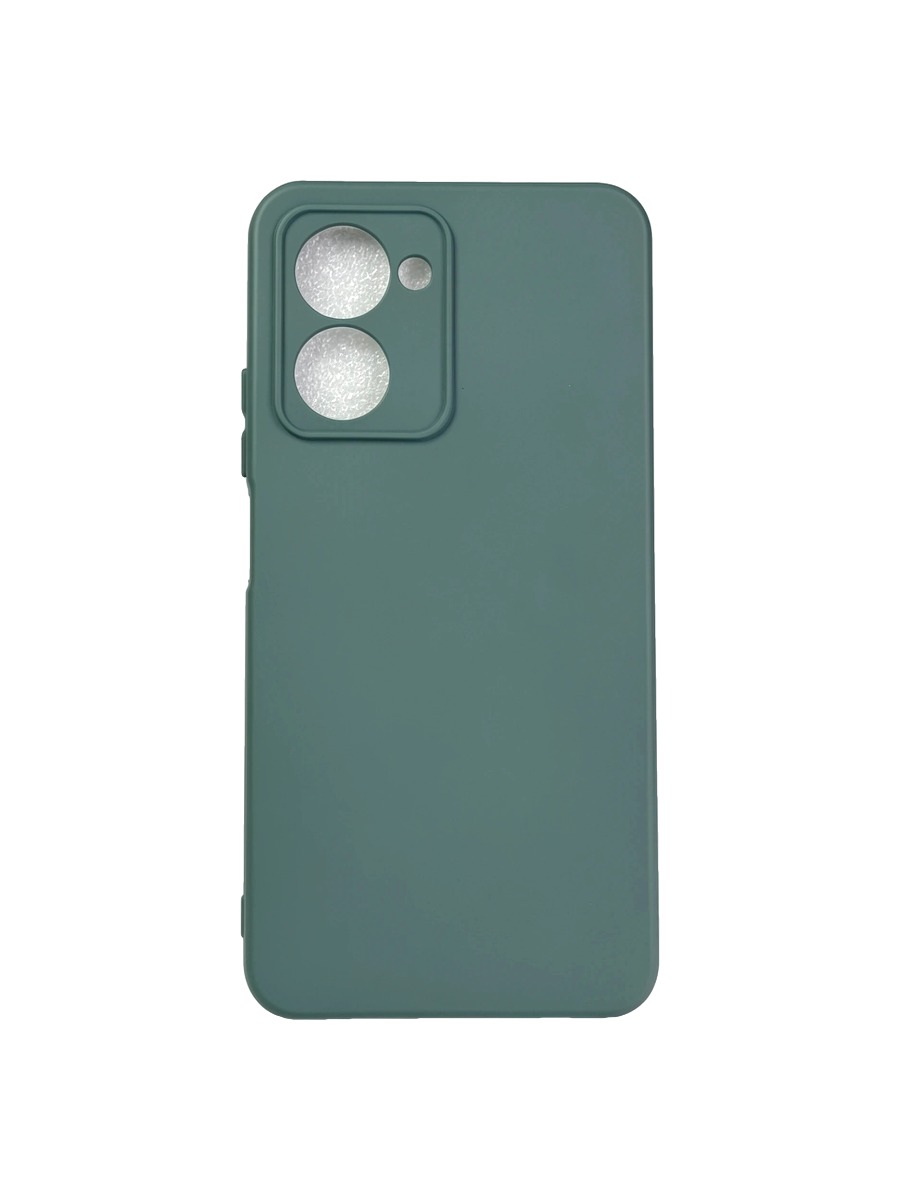 Плотный силиконовый чехол Soft-touch для Realme C33 хаки Плотный силиконовый чехол Soft-touch для Realme C33 хаки — изображение 1