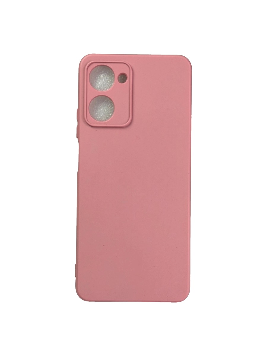 Плотный силиконовый чехол Soft-touch для Realme C33 нежно-розовый Плотный силиконовый чехол Soft-touch для Realme C33 нежно-розовый — изображение 1