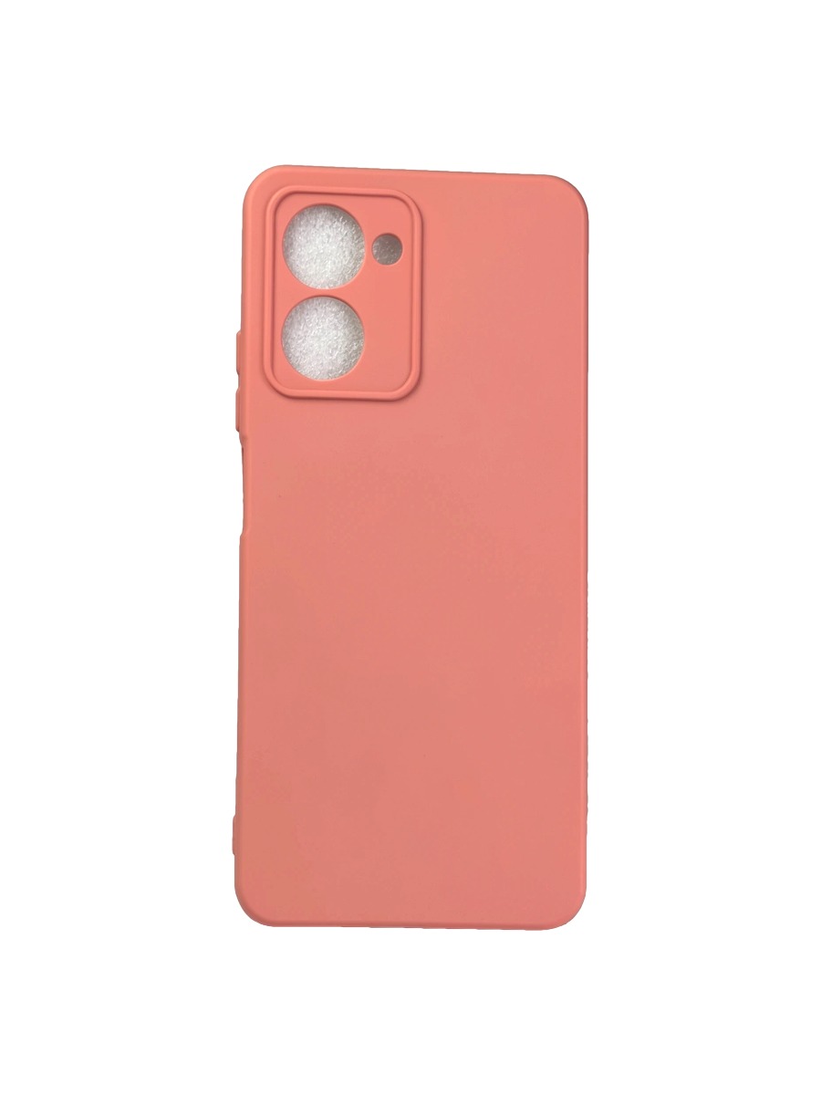 Плотный силиконовый чехол Soft-touch для Realme C33 персиковый Плотный силиконовый чехол Soft-touch для Realme C33 персиковый — изображение 1