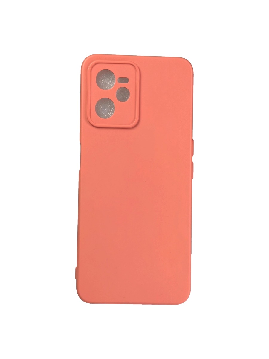Плотный силиконовый чехол Soft-touch для Realme C35 персиковый Плотный силиконовый чехол Soft-touch для Realme C35 персиковый — изображение 1