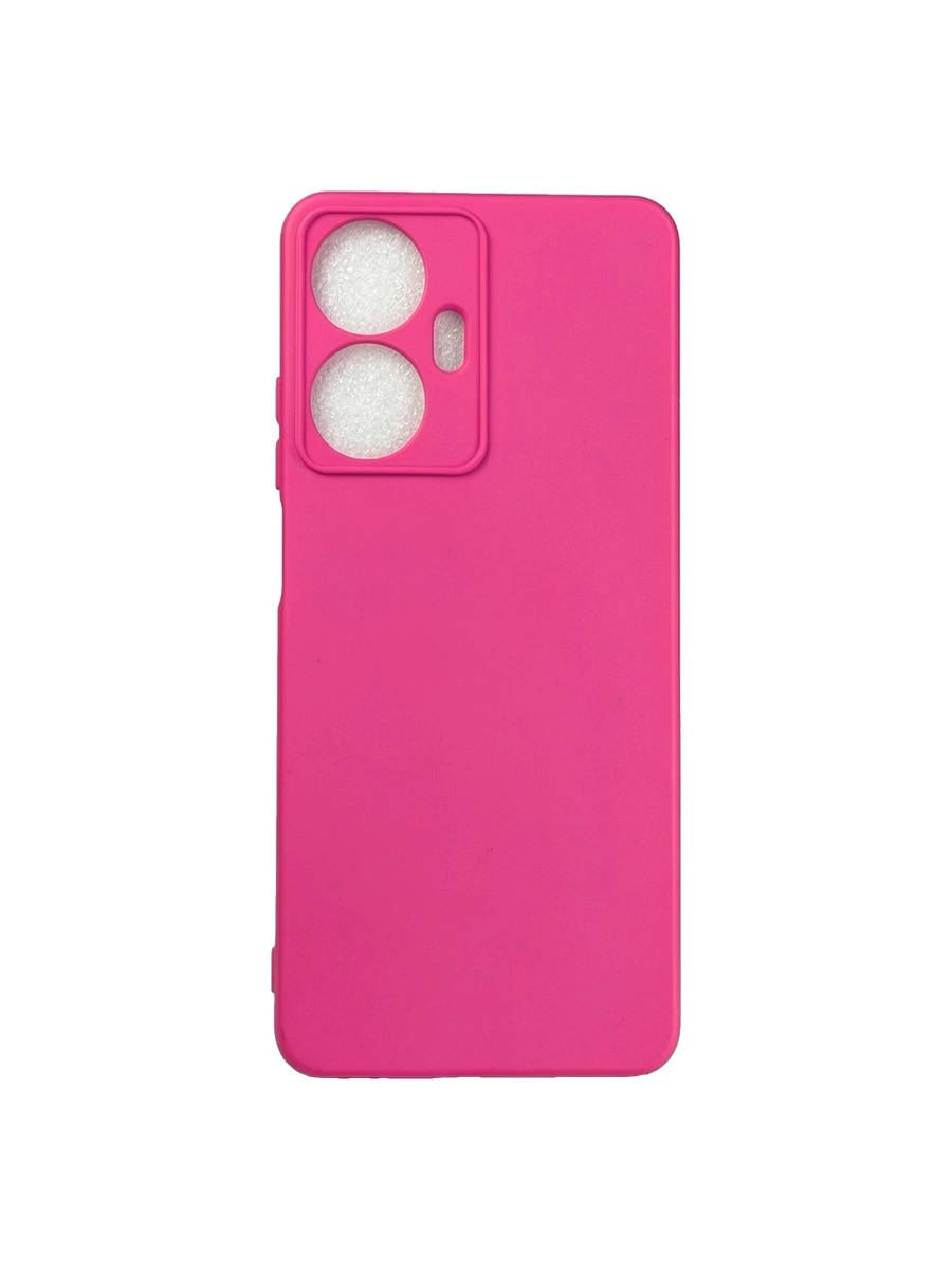 Плотный силиконовый чехол Soft-touch для Realme C55 нежно-розовый Плотный силиконовый чехол Soft-touch для Realme C55 ярко-розовый — изображение 1