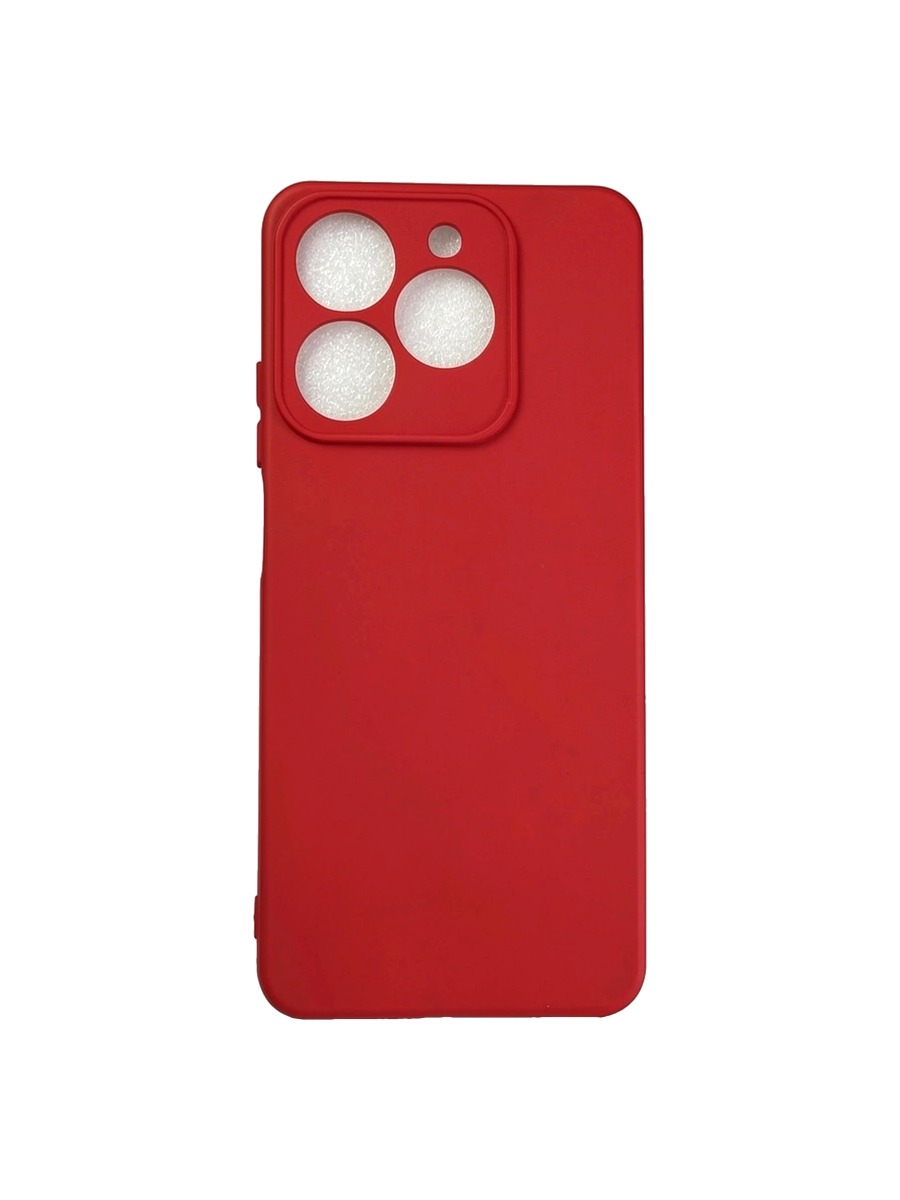 Плотный силиконовый чехол Soft-touch для Realme C61:C63 красный Плотный силиконовый чехол Soft-touch для Realme C63 красный — изображение 1