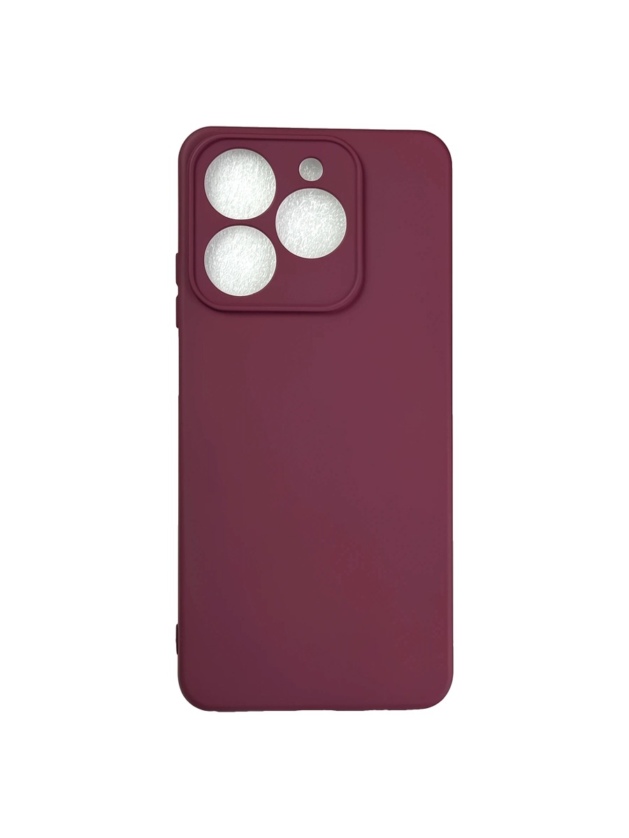Плотный силиконовый чехол Soft-touch для Realme C63 бордовый Плотный силиконовый чехол Soft-touch для Realme C63 бордовый — изображение 1