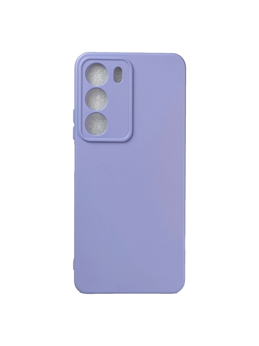 Плотный силиконовый чехол Soft-touch для Realme C71 светло-сиреневый Плотный силиконовый чехол Soft-touch для Realme C71 светло-сиреневый — изображение 1