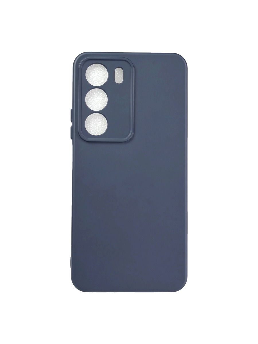 Плотный силиконовый чехол Soft-touch для Realme C71 темно-синий Плотный силиконовый чехол Soft-touch для Realme C71 темно-синий — изображение 1