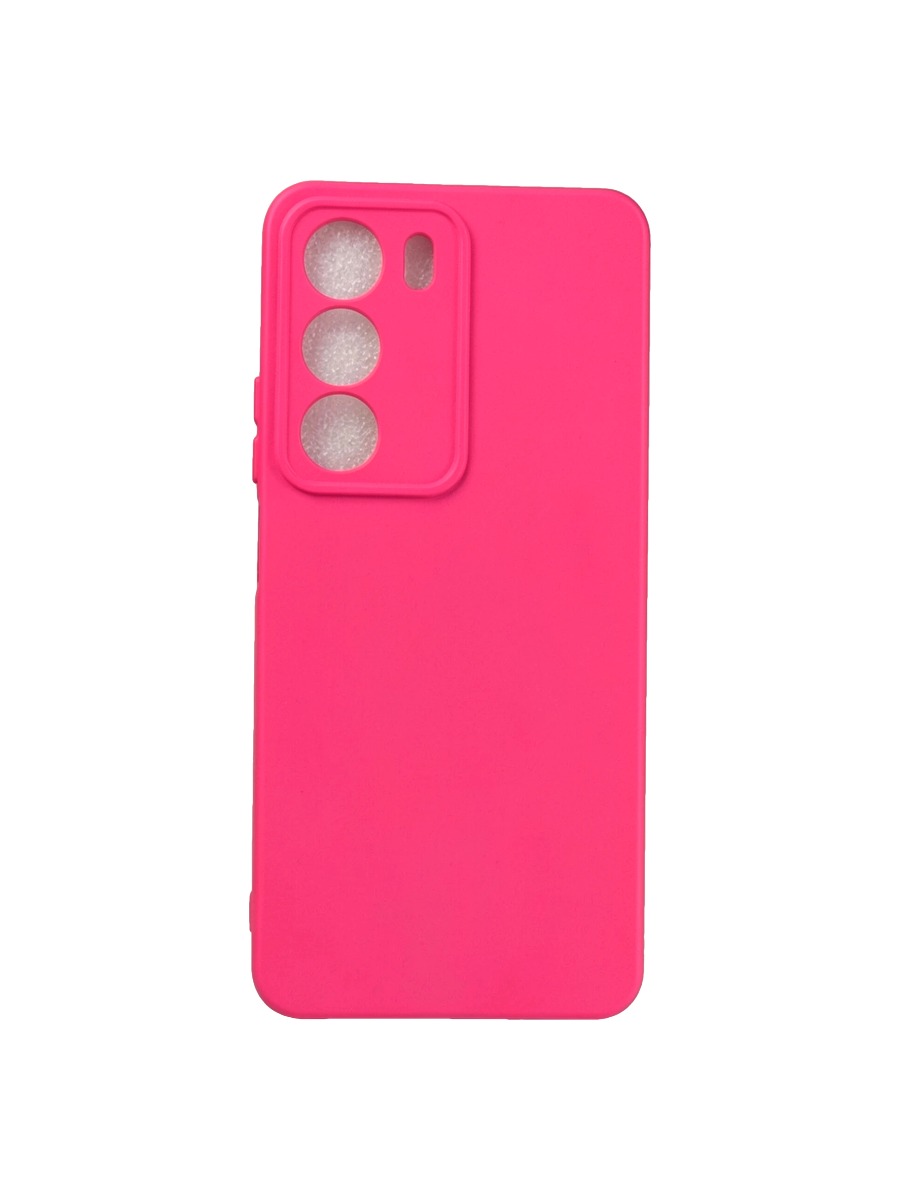 Плотный силиконовый чехол Soft-touch для Realme C71 ярко-розовый Плотный силиконовый чехол Soft-touch для Realme C71 ярко-розовый — изображение 1