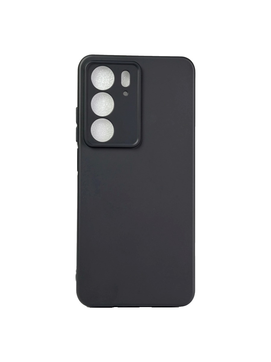 Плотный силиконовый чехол Soft-touch для Realme C75 черный Плотный силиконовый чехол Soft-touch для Realme C75 черный — изображение 1