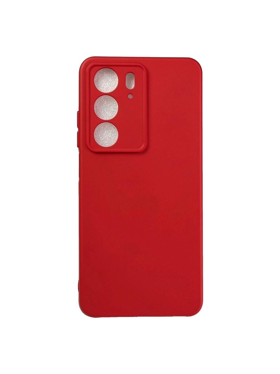 Плотный силиконовый чехол Soft-touch для Realme C75 красный Плотный силиконовый чехол Soft-touch для Realme C75 красный — изображение 1