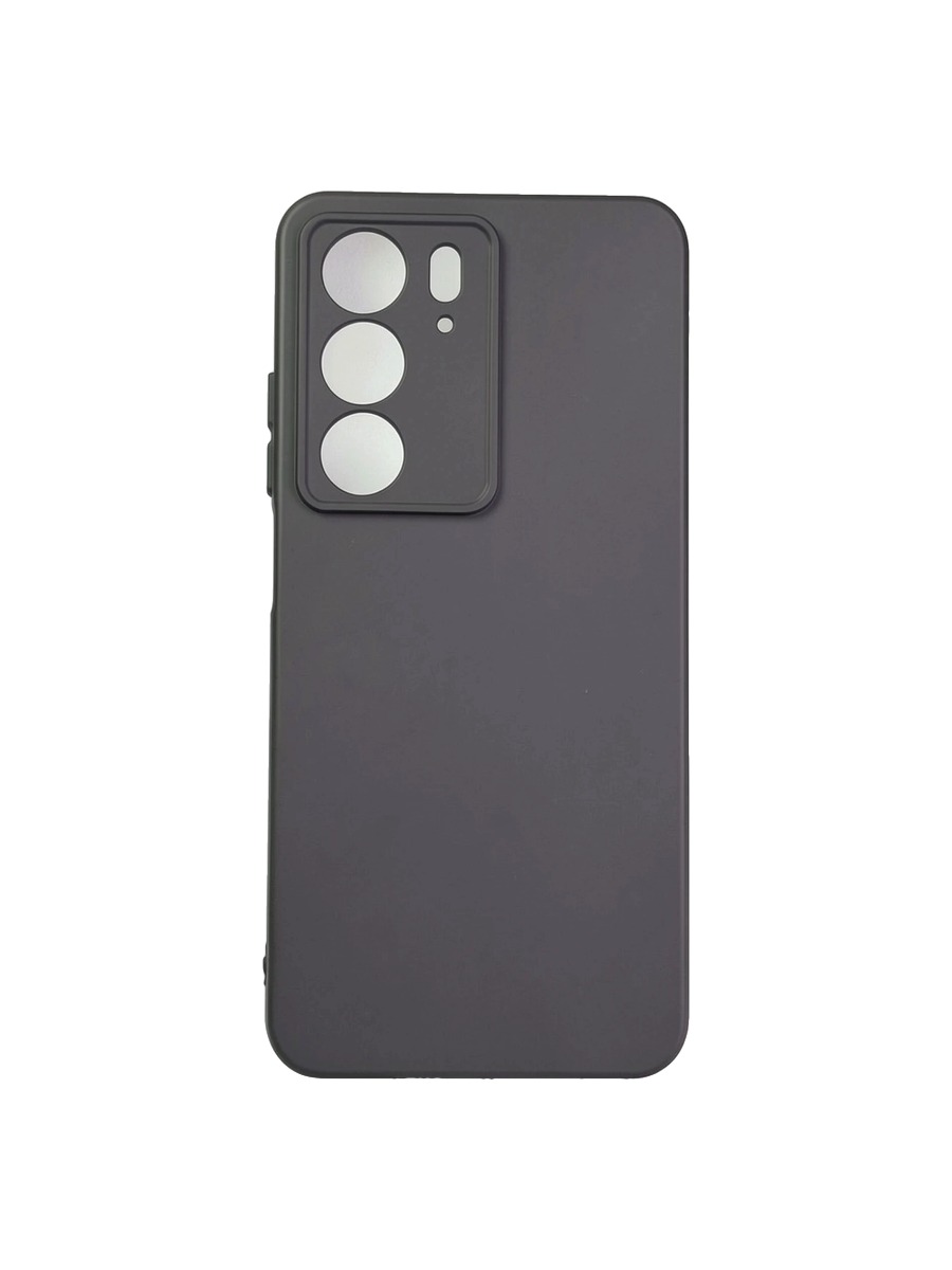 Плотный силиконовый чехол Soft-touch для Realme C75 серый Плотный силиконовый чехол Soft-touch для Realme C75 серый — изображение 1