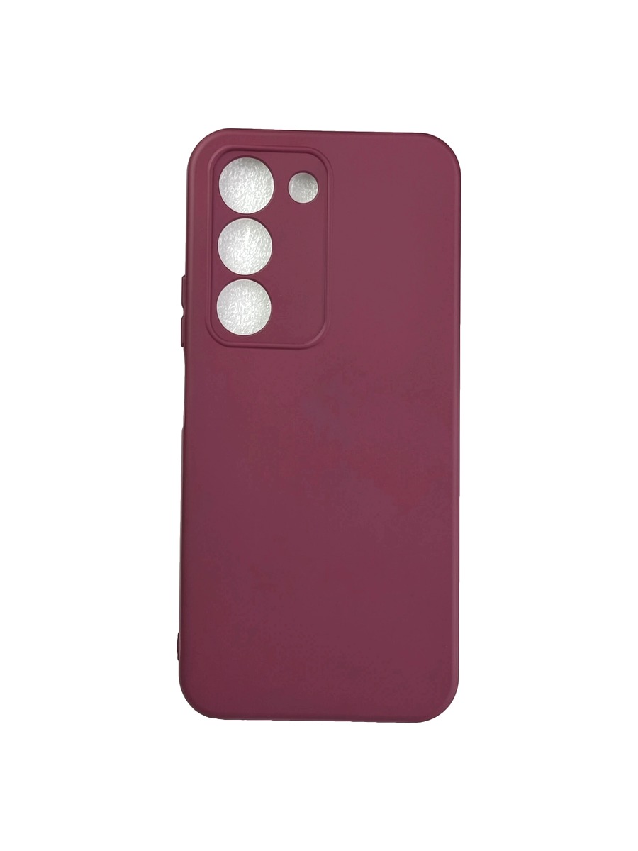Плотный силиконовый чехол Soft-touch для Realme C83 бордовый Плотный силиконовый чехол Soft-touch для Realme C83 бордовый — изображение 1
