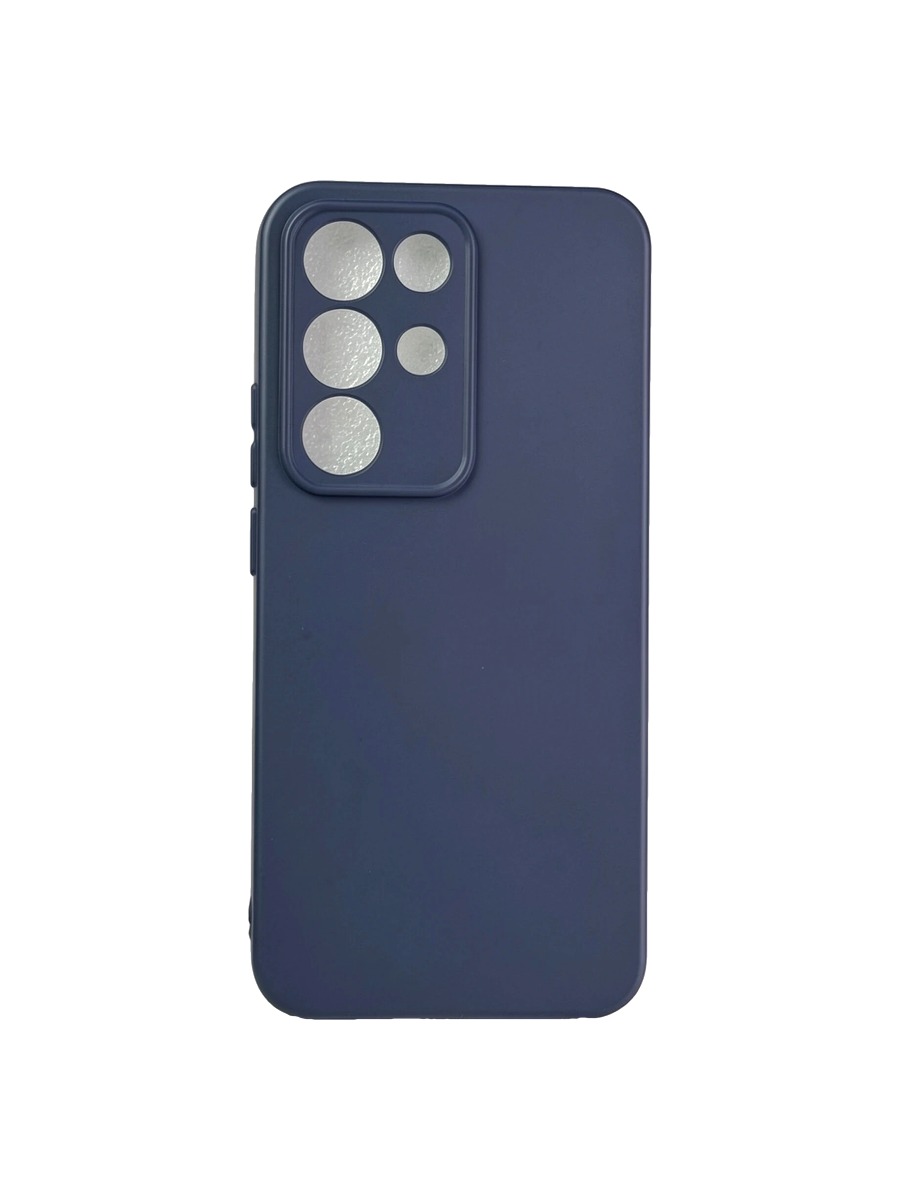 Плотный силиконовый чехол Soft-touch для Realme C85 Pro темно-синий Плотный силиконовый чехол Soft-touch для Realme C85 Pro темно-синий — изображение 1