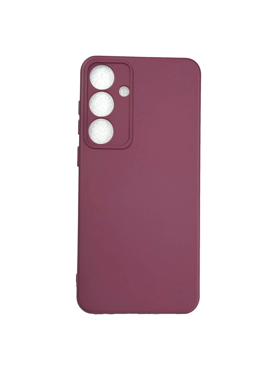 Плотный силиконовый чехол Soft-touch для Samsung Galaxy S25 Plus бордовый Плотный силиконовый чехол Soft-touch для Samsung Galaxy S25 Plus бордовый — изображение 1