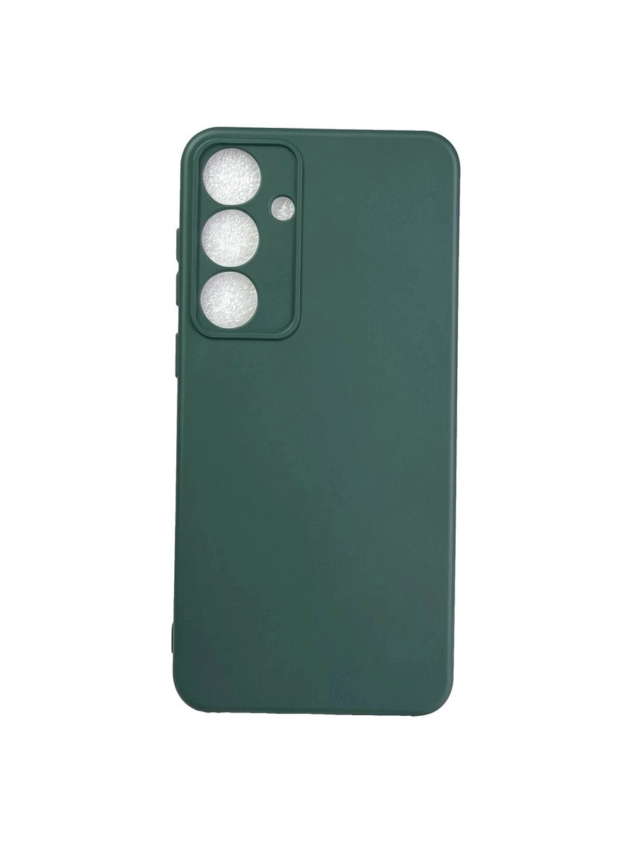 Плотный силиконовый чехол Soft-touch для Samsung Galaxy S25 Plus хаки Плотный силиконовый чехол Soft-touch для Samsung Galaxy S25 Plus хаки — изображение 1