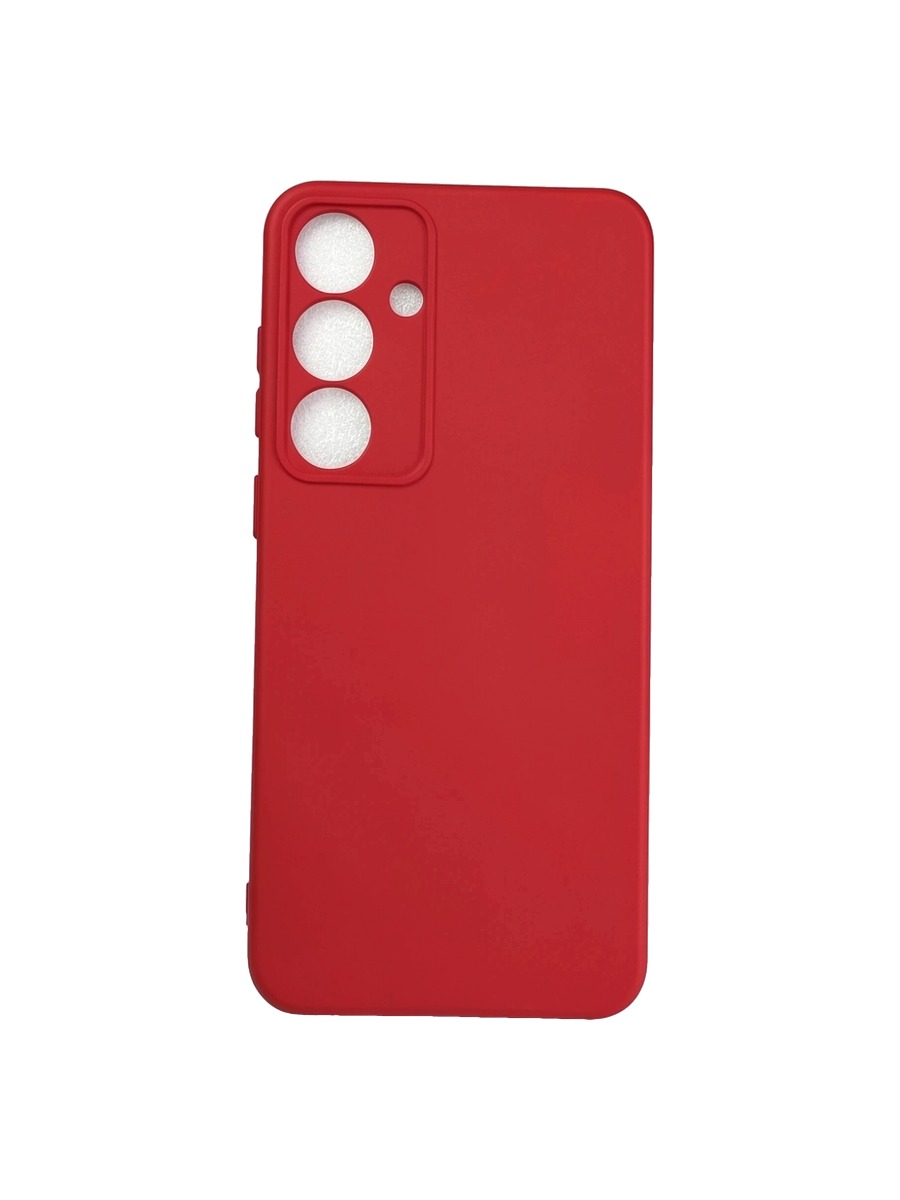 Плотный силиконовый чехол Soft-touch для Samsung Galaxy S25 Plus красный Плотный силиконовый чехол Soft-touch для Samsung Galaxy S25 Plus красный — изображение 1