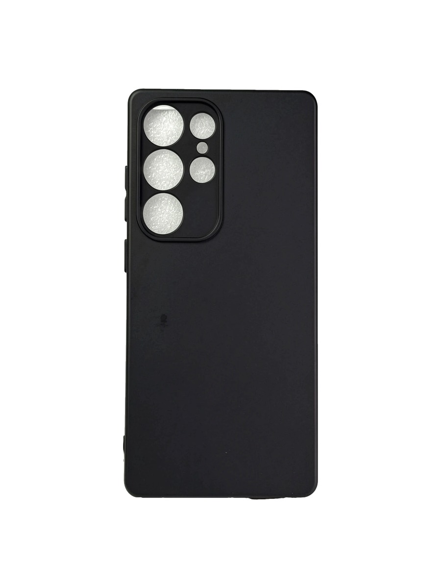 Плотный силиконовый чехол Soft-touch для Samsung Galaxy S25 Ultra черный Плотный силиконовый чехол Soft-touch для Samsung Galaxy S25 Ultra черный — изображение 1