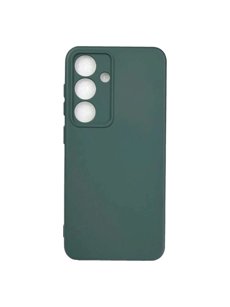 Плотный силиконовый чехол Soft-touch для Samsung Galaxy S25 хаки Плотный силиконовый чехол Soft-touch для Samsung Galaxy S25 хаки — изображение 1
