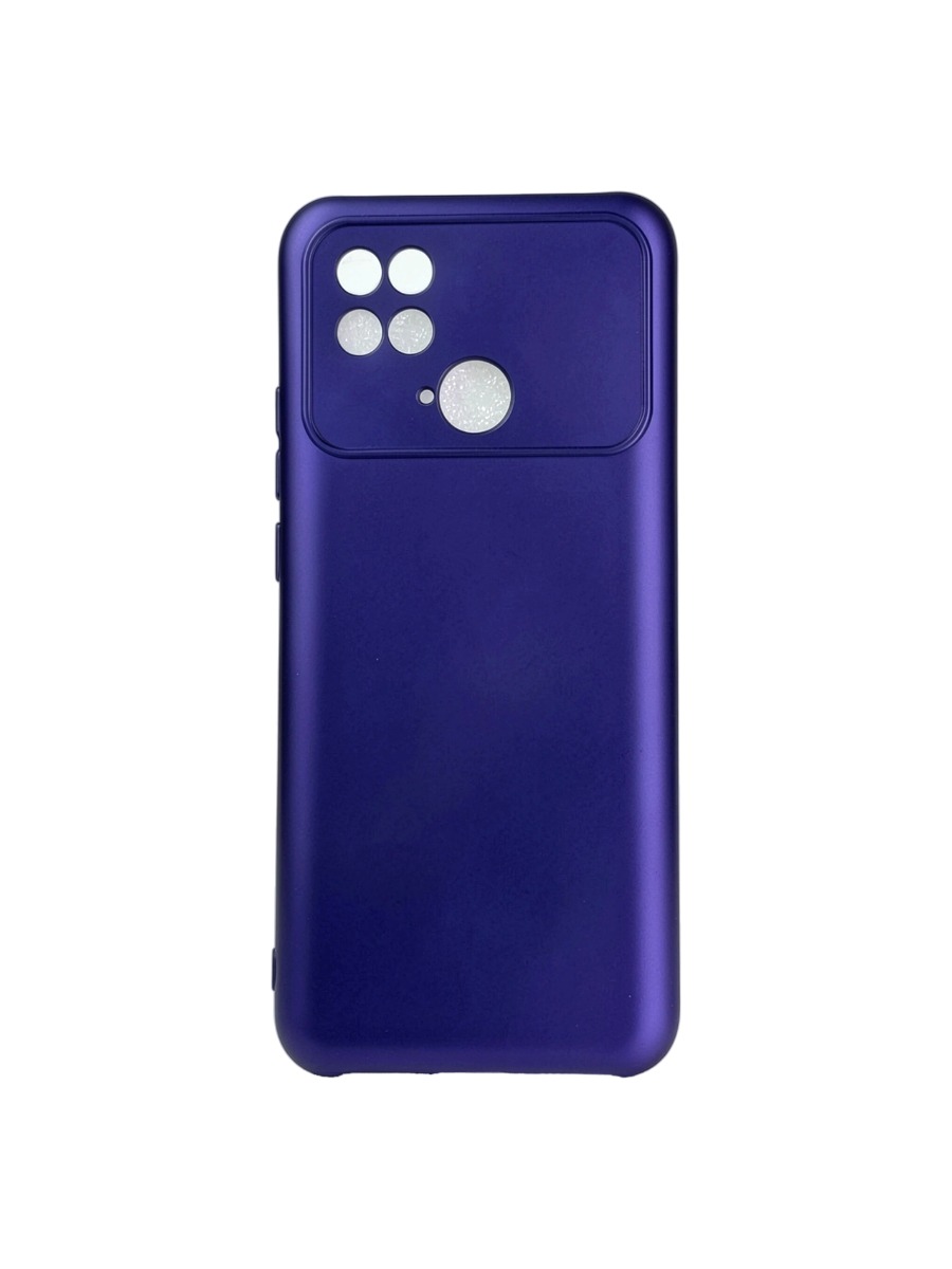 Плотный силиконовый чехол Soft-touch для Xiaomi Poco C40 темно-фиолетовый Плотный силиконовый чехол Soft-touch для Xiaomi Poco C40 темно-фиолетовый — изображение 1