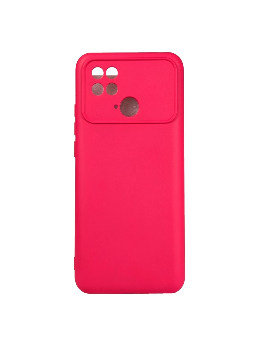 Плотный силиконовый чехол Soft-touch для Xiaomi Poco C40 ярко-розовый Плотный силиконовый чехол Soft-touch для Xiaomi Poco C40 ярко-розовый — изображение 1
