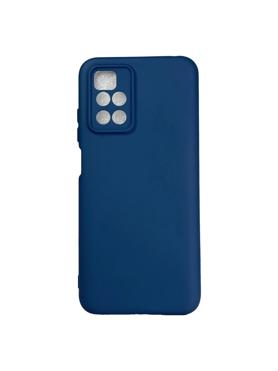 Плотный силиконовый чехол Soft-touch для Xiaomi Redmi 10 темно-синий 2 Плотный силиконовый чехол Soft-touch для Xiaomi Redmi 10 темно-синий — изображение 1