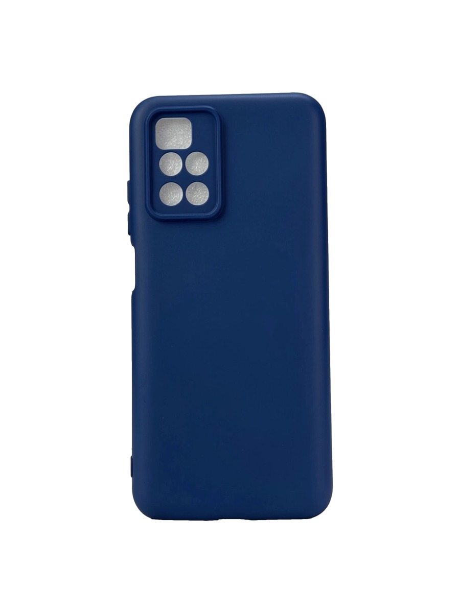 Плотный силиконовый чехол Soft-touch для Xiaomi Redmi 10 темно-синий Плотный силиконовый чехол Soft-touch для Xiaomi Redmi 10 темно-синий 2 — изображение 1