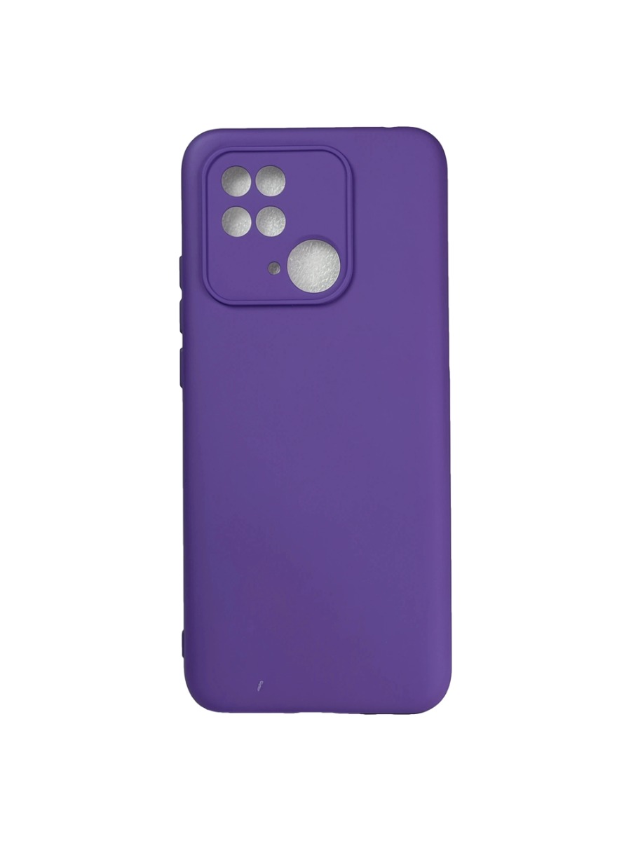 Плотный силиконовый чехол Soft-touch для Xiaomi Redmi 10C фиолетовый Плотный силиконовый чехол Soft-touch для Xiaomi Redmi 10C фиолетовый — изображение 1