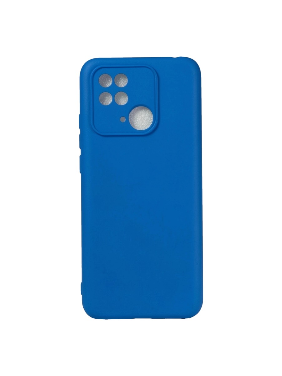 Плотный силиконовый чехол Soft-touch для Xiaomi Redmi 10C голубой Плотный силиконовый чехол Soft-touch для Xiaomi Redmi 10C голубой — изображение 1