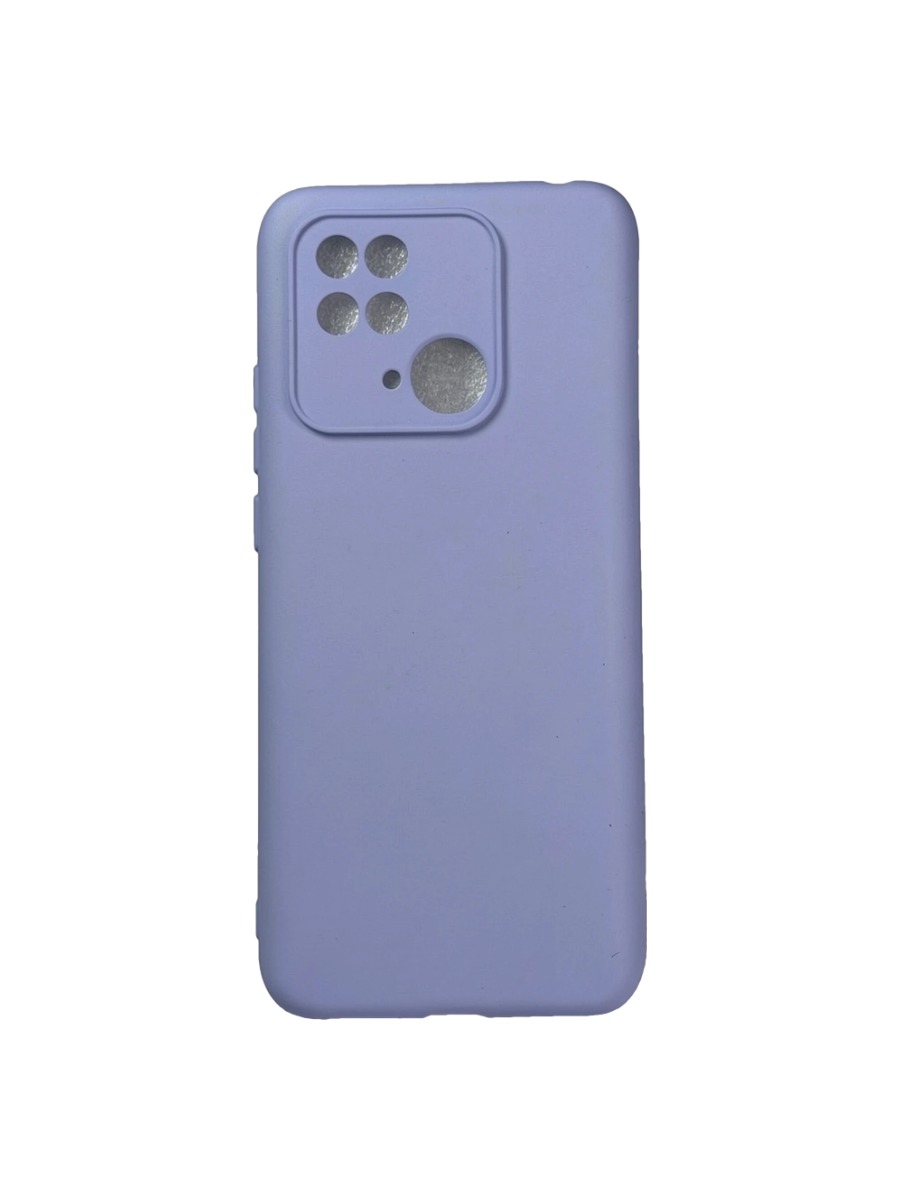 Плотный силиконовый чехол Soft-touch для Xiaomi Redmi 10C светло-сиреневый Плотный силиконовый чехол Soft-touch для Xiaomi Redmi 10C светло-сиреневый — изображение 1